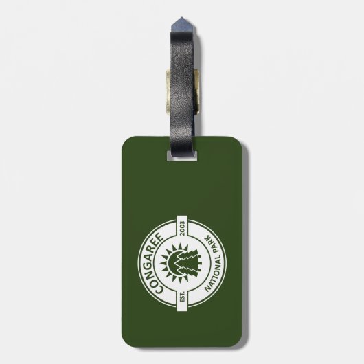 Congaree-Nationalpark Gepäckanhänger (Rückseite vertikal)