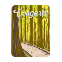 Congaree Nationalpark Illustration Reisen Vintag