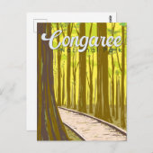 Congaree Nationalpark Illustration Reisen Vintag Postkarte (Vorne/Hinten)