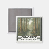 Congaree-Nationalpark Magnet (Vorderseite/Rückseite)