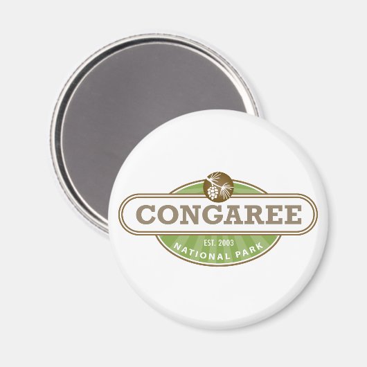 Congaree-Nationalpark Magnet (Vorderseite/Rückseite)