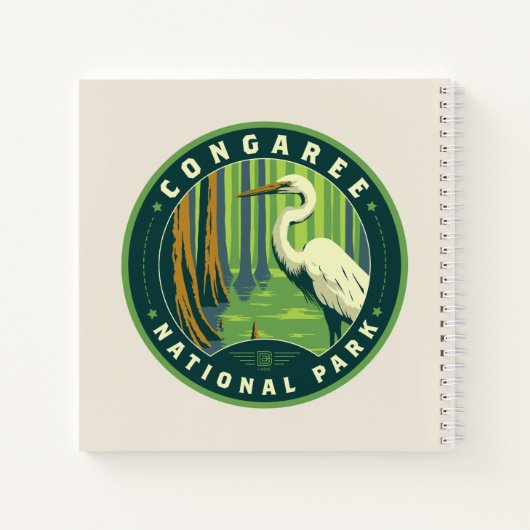 Congaree-Nationalpark Notizblock (Rückseite)