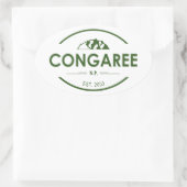 Congaree-Nationalpark Ovaler Aufkleber (Tasche)