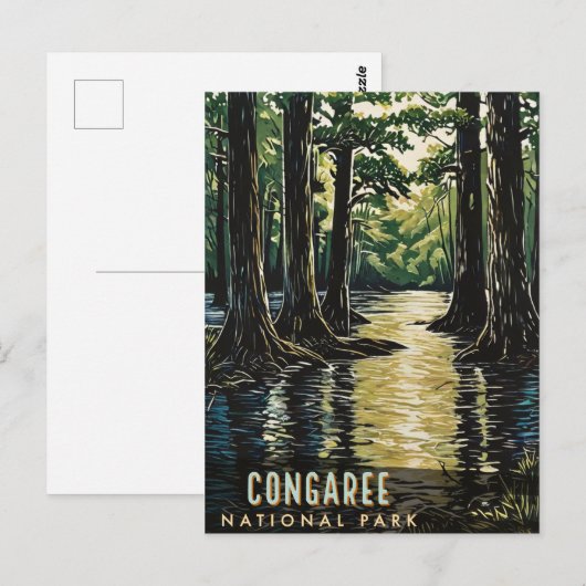 Congaree-Nationalpark Postkarte (Vorne/Hinten)