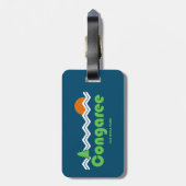 Congaree Nationalpark Retro Gepäckanhänger (Rückseite vertikal)