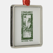 Congaree Nationalpark Silbernes Ornament (Rechts)