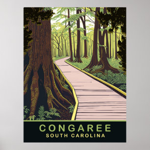 Congaree Nationalpark South Carolina, Reisen Poster
