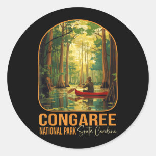 Congaree Nationalpark South Carolina Wandern Runder Aufkleber