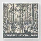 Congaree-Nationalpark Steinuntersetzer (Vorderseite)