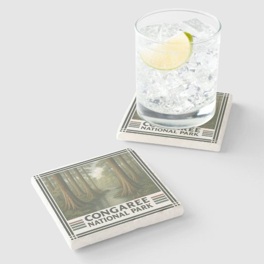 Congaree-Nationalpark Steinuntersetzer (Seitenansicht)