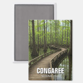 Congaree Nationalpark Süd Carolina Magnet (Vorderseite/Rückseite)