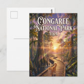 Congaree-Nationalpark USA Postkarte (Vorne/Hinten)