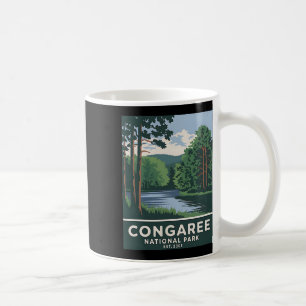 Congaree Nationalpark Vintage Camping Wandern Männ Kaffeetasse