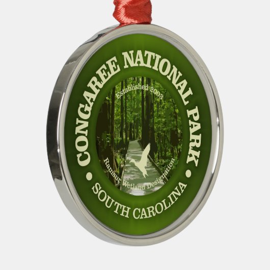 Congaree NP (rd) 2 Ornament Aus Metall (Rechts)