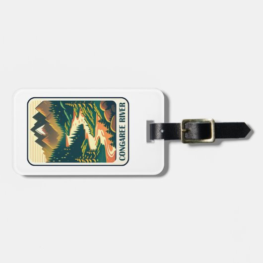 Congaree River South Carolina Colors Gepäckanhänger (Vorderseite horizontal)