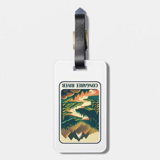Congaree River South Carolina Colors Gepäckanhänger (Rückseite vertikal)