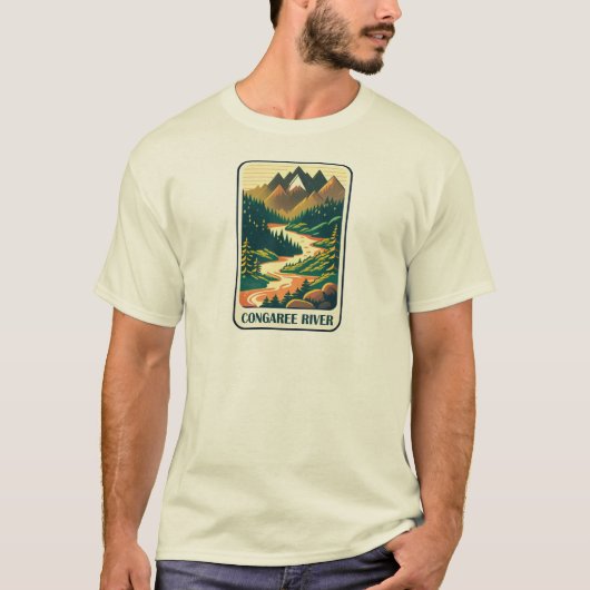 Congaree River South Carolina Colors T-Shirt (Vorderseite)