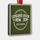 Congaree River South Carolina Kayaking Ornament Aus Metall (Rechts)