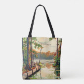 Congaree South Carolina Vintage Art Reisen Tasche (Rückseite)