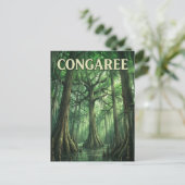 Congaree-Wald Postkarte (Stehend Vorderseite)
