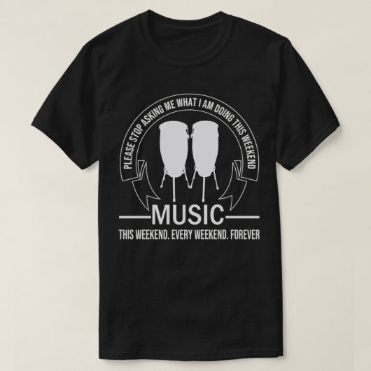 Congas Musician Conga Player Music Congas Spieler T-Shirt (Design vorne)