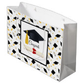 Congats Abschluss Große Geschenktüte (Rückseite Schrägansicht)