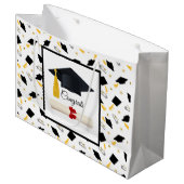 Congats Abschluss Große Geschenktüte (Vorderseite Schrägansicht)