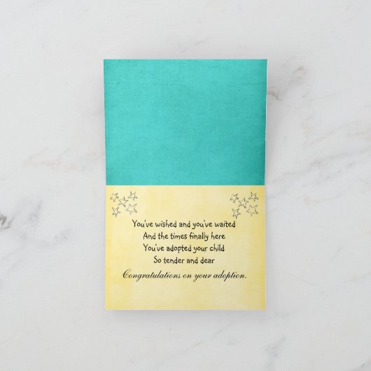congatulations Adoptionskarte Karte (Innenseite)