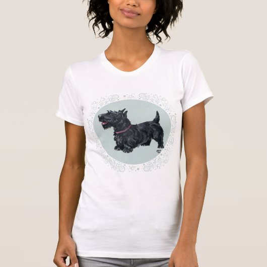 Congenial Scottish Terrier Celebration T-Shirt (Vorderseite)