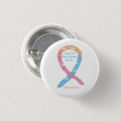 Congenital Diaphragma Hernia CDH Awareness Button (Vorne & Hinten)