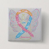 Congenital Diaphragma Hernia CDH Awareness Button (Vorderseite)