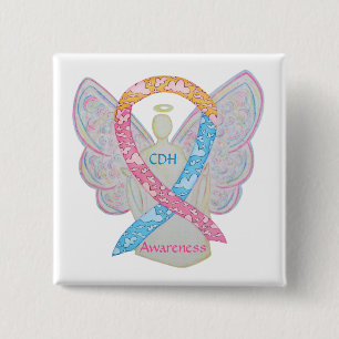 Congenital Diaphragma Hernia CDH Awareness Button