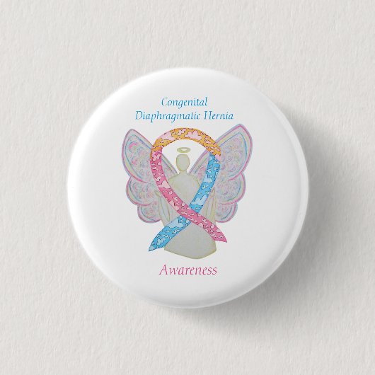 Congenital Diaphragma Hernia CDH Awareness Button (Vorderseite)