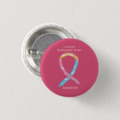 Congenital Diaphragma Hernia CDH Awareness Button (Vorne & Hinten)