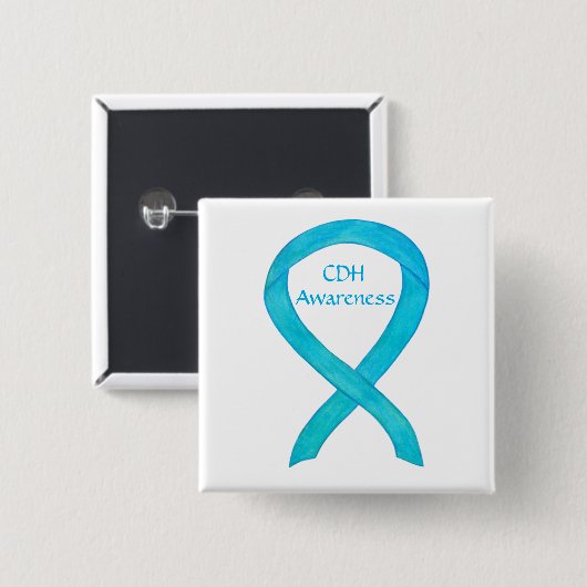 Congenital Diaphragma Hernia CDH Awareness Button (Vorne & Hinten)