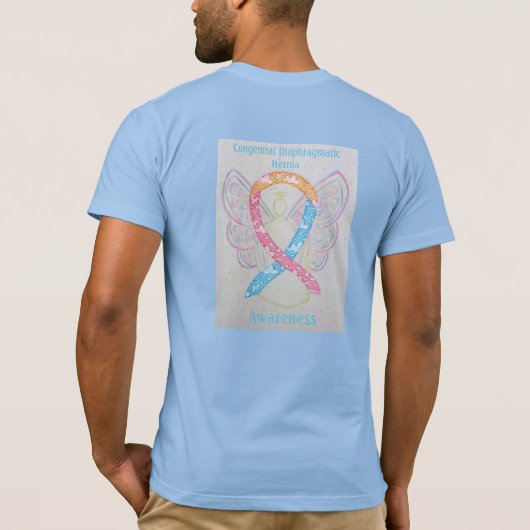 Congenital Diaphragma Hernia CDH Awareness T-Shirt (Rückseite)