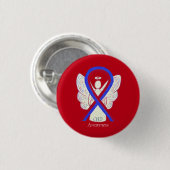 Congenital Heart Defect CHD Awareness Ribbon Butto Button (Vorne & Hinten)