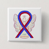 Congenital Heart Defect CHD Awareness Ribbon Butto Button (Vorderseite)