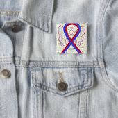 Congenital Heart Defect CHD Awareness Ribbon Butto Button (Beispiel)