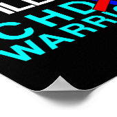 Congenital Heart Disease Defect Survivor Chd Warri Poster (Ecke)