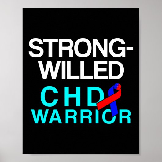 Congenital Heart Disease Defect Survivor Chd Warri Poster (Vorne)