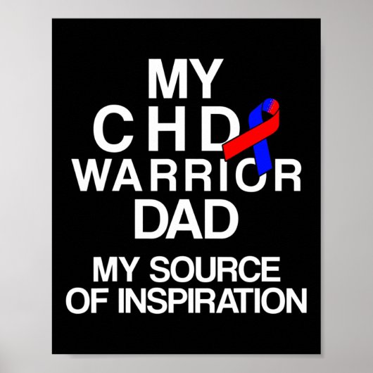 Congenital Heart Disease Defect Survivor Chd Warri Poster (Vorne)
