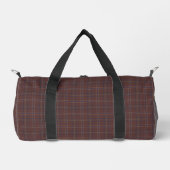 Congo Brown and Spicy Mix Plaid Duffle Bag (Vorderseite)
