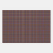 Congo Brown and Spicy Mix Plaid Geschenkpapier Set (Vorderseite 2)