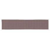 Congo Brown and Spicy Mix Plaid Kurzer Tischläufer (Horizontal)