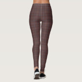 Congo Brown and Spicy Mix Plaid Leggings (Rückseite)