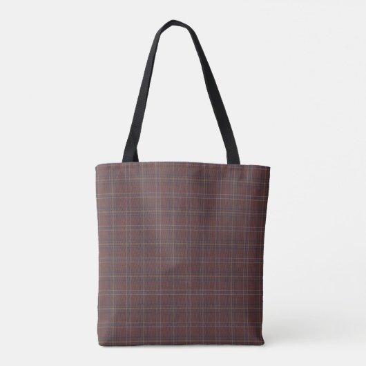 Congo Brown and Spicy Mix Plaid Tasche (Rückseite)