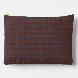 Congo Brown and Spicy Mix Plaid Zubehörtasche