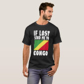 Congo Flag Design If lost send me to Congo T-Shirt (Vorne ganz)