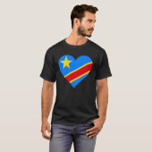 Congo Flag Heart Congo Love Congo 1 T-Shirt (Vorne ganz)